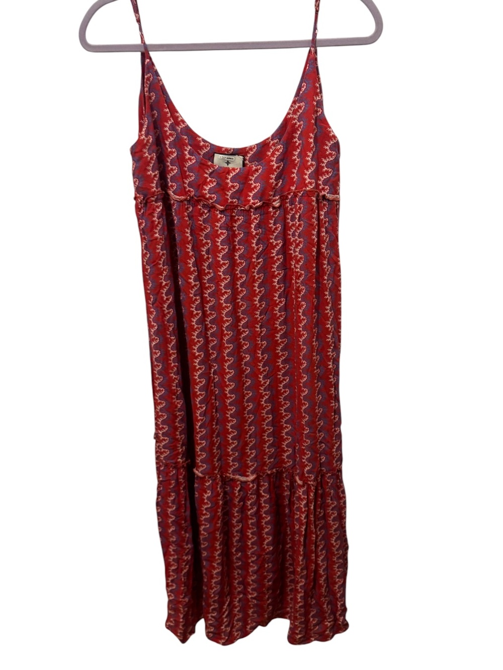 Tuckernuck Red Heat Wave Maxi Dress Size Large